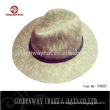 cheap straw sun fedora hats for lady/man